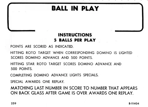 Instruction Card