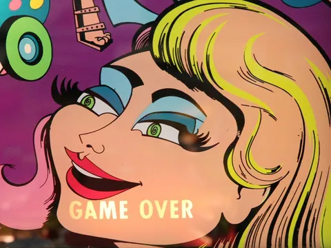 Early Production Backglass - Game Over*