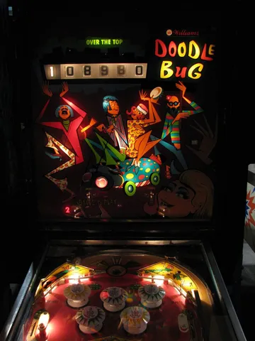 Illuminated Backglass - Over The Top - 199,990 Points Exceeded