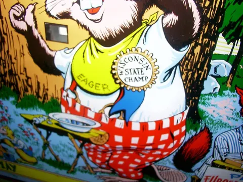 Backglass Detail - Beaver