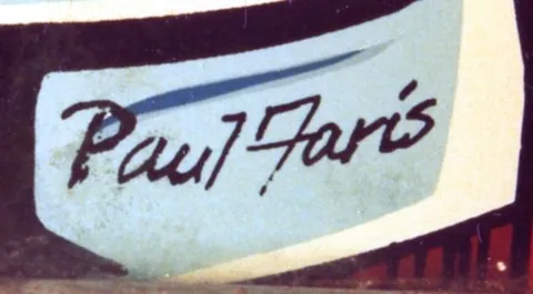 Artist Signature on Backglass