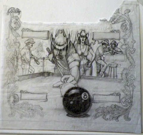 Pre-Production Backglass Art*
