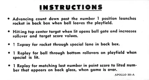 Instruction Card