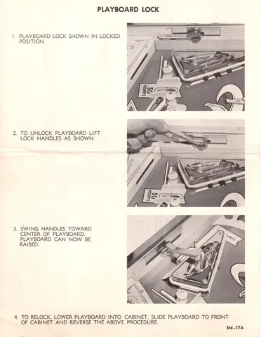 Playboard Lock Instructions*