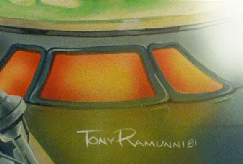 Original Backglass Artwork - Detail*