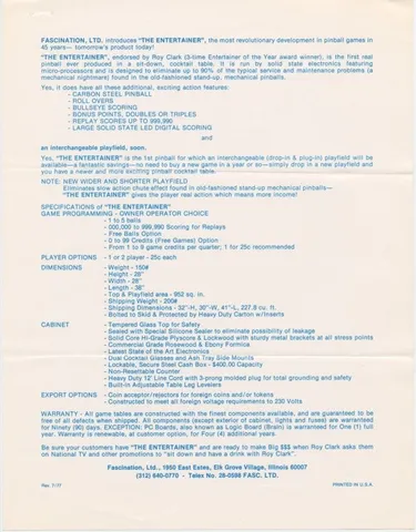 Flyer, Back