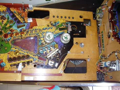 Top Playfield With The Upper Field Upright Position