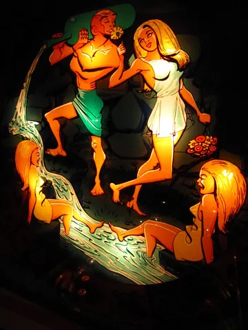 Illuminated Backglass - Detail