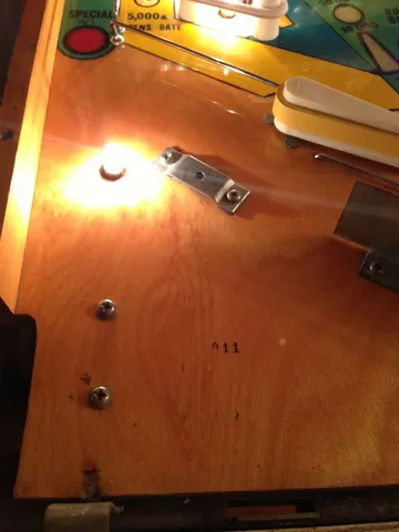 Playfield Stamped Number*