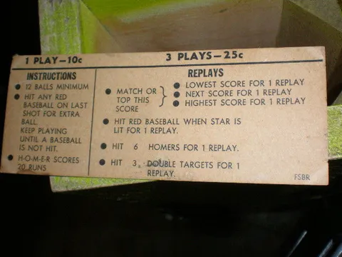 Instruction and Score Card