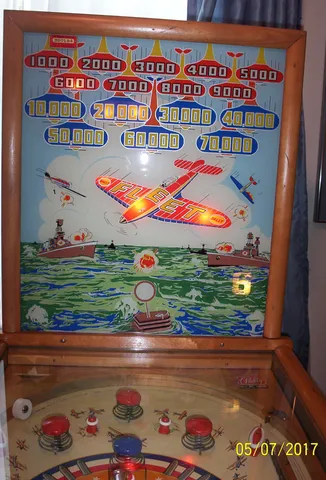 Illuminated Backglass - Targets Award 6 Replays