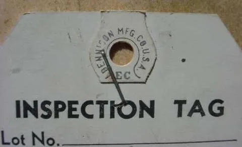 Inspection Tag