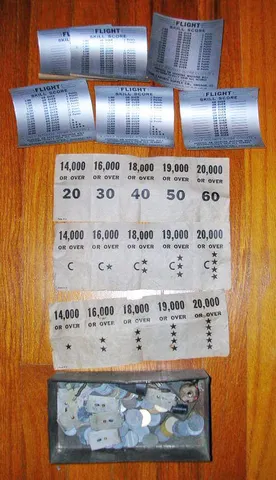 Score Cards and Coin Box