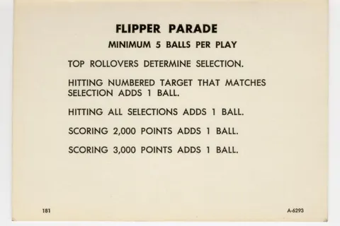 Score Card A-6293