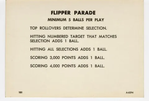 Score Card A-6294