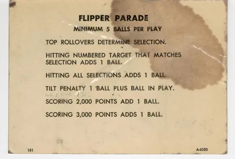 Score Card A-6353