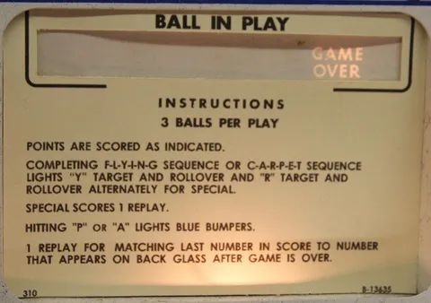 Instruction Card - 3 Ball