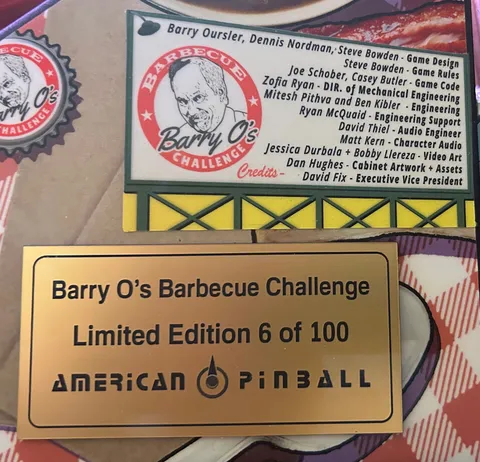 Barry O's BBQ Challenge (Limited Edition) image 2