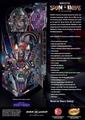 Bride of Pinbot: 25th Anniversary Super LE image 1