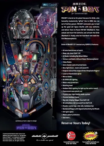 Bride of Pinbot: 25th Anniversary Super LE image 3