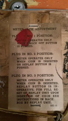 Meter Jack Adjustment Card*