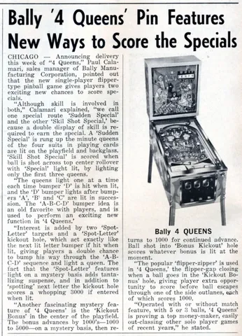 Cash Box New Game Announcement*