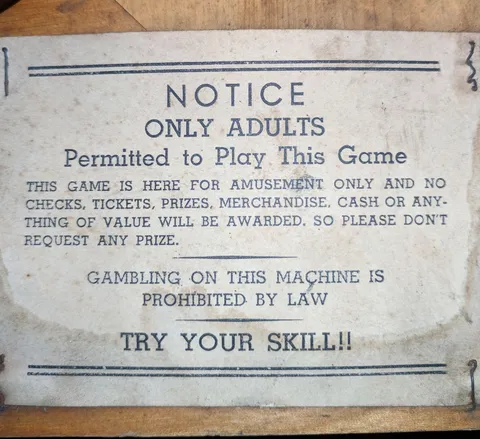 Playfield - Gambling Notice