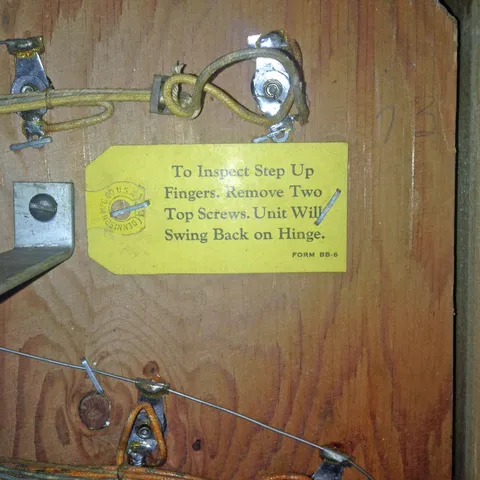 Inside Backbox - Operator Instruction