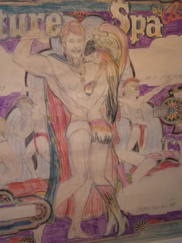 Original Backglass Artwork - Framed - Detail*