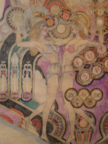 Original Playfield Artwork - Framed - Detail*