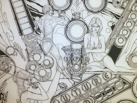 Black Line Drawing - Detail*