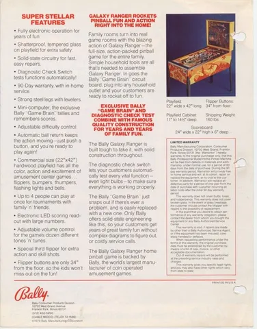 Flyer, Back