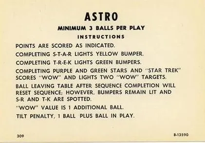 Instruction Card - Minumum 3 Balls