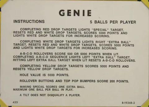Instruction Card - 5 Balls